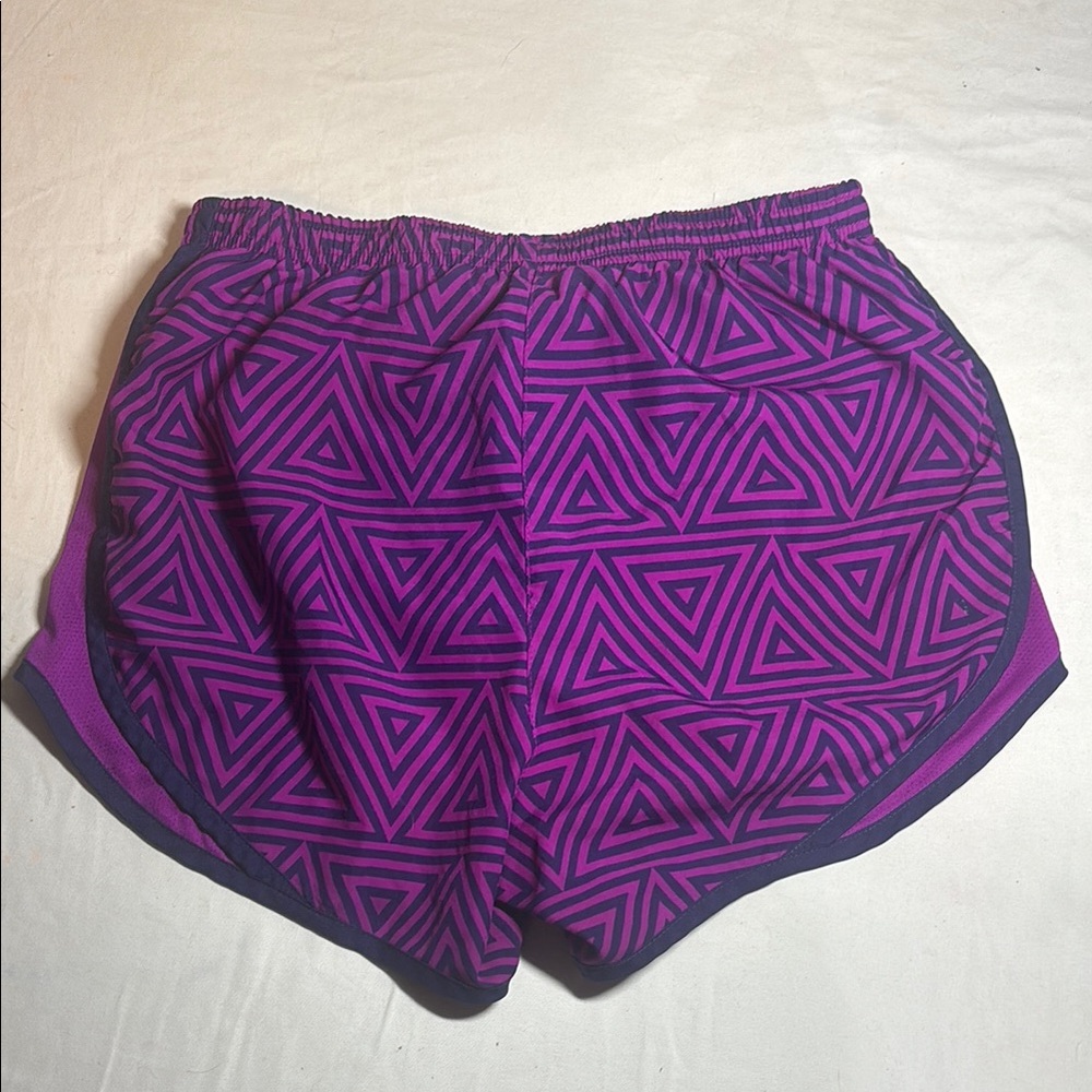 Purple Geometric Nike Dri Fit Women's Shorts XS - Picture 5 of 5